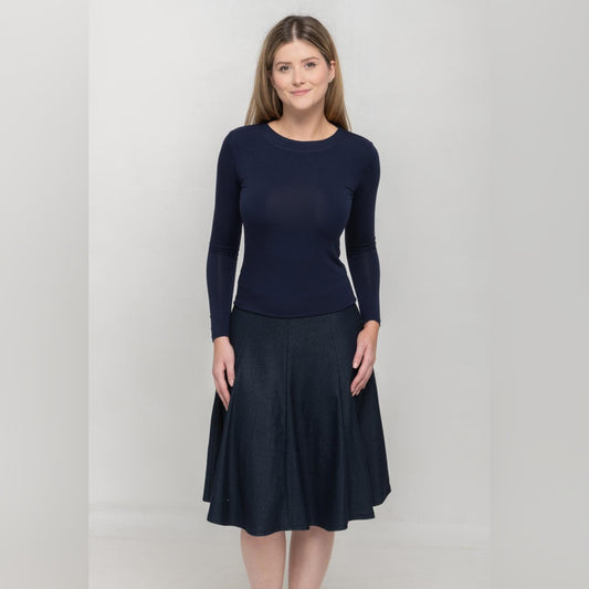 Denim Panel Skirt KMW