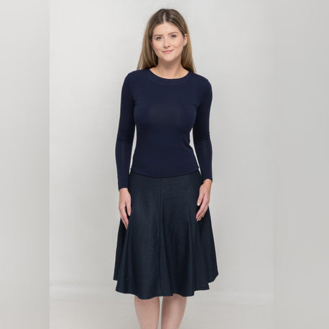 Denim Panel Skirt KMW