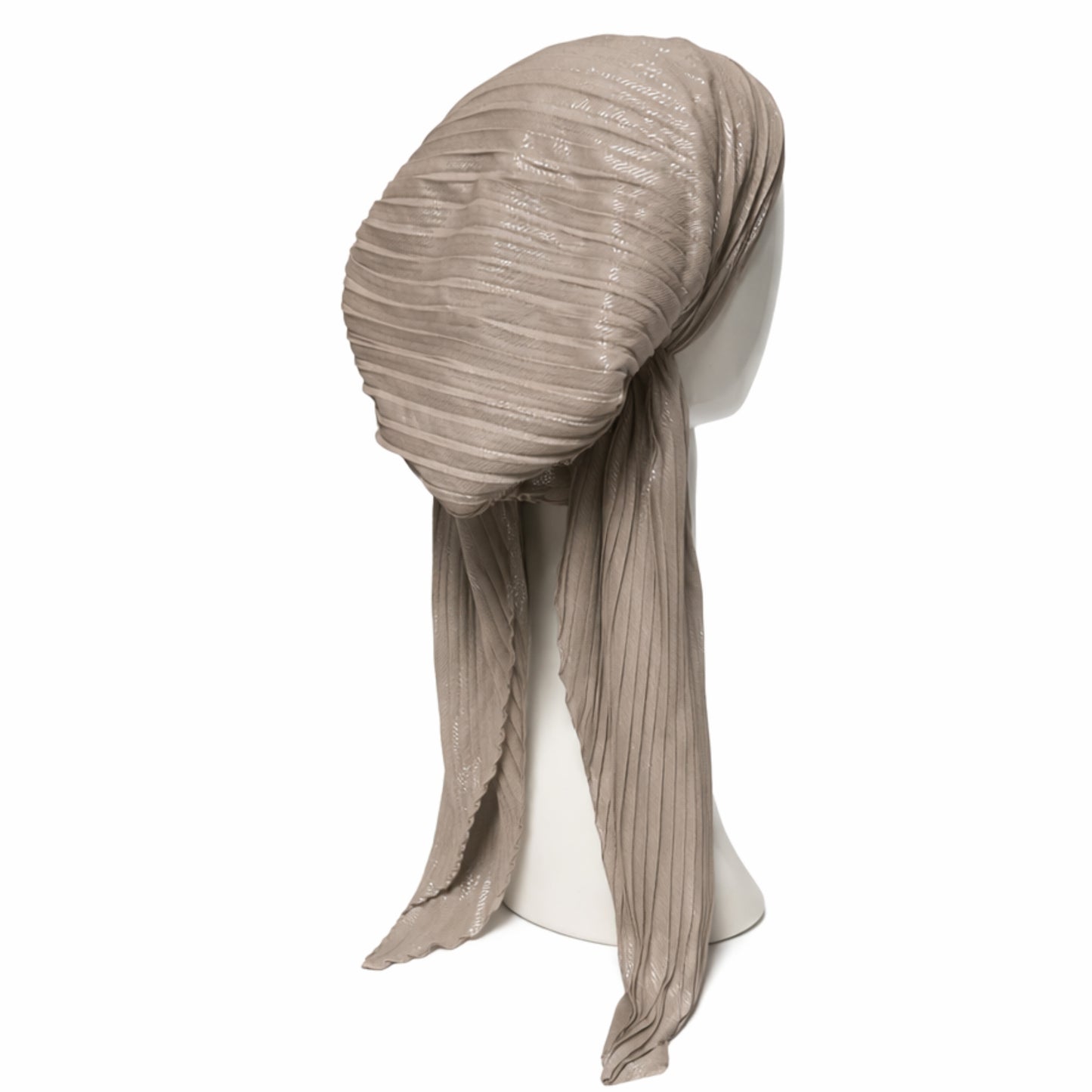 Metallic Pleated Pre-Tied Tichels SG