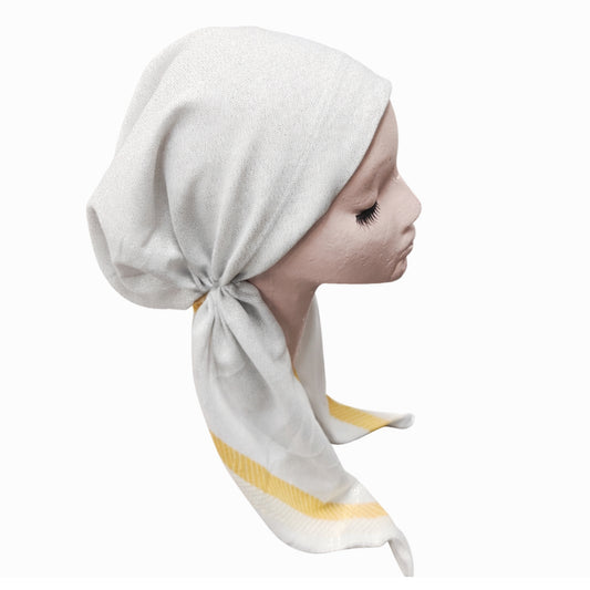 Chevron Border Shimmer Headscarf Itsyounique Pre-Tied