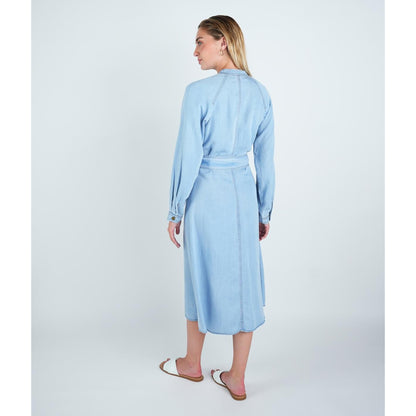 Blue Denim Abgin Shirt Dress - The Mimi Boutique