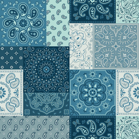 Coastal Paisley Headscarf Nicsessories