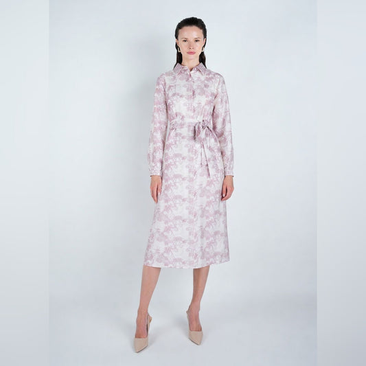 Mauve Paisley Toile Dress - The Mimi Boutique