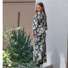 Clary Dress Black White Floral