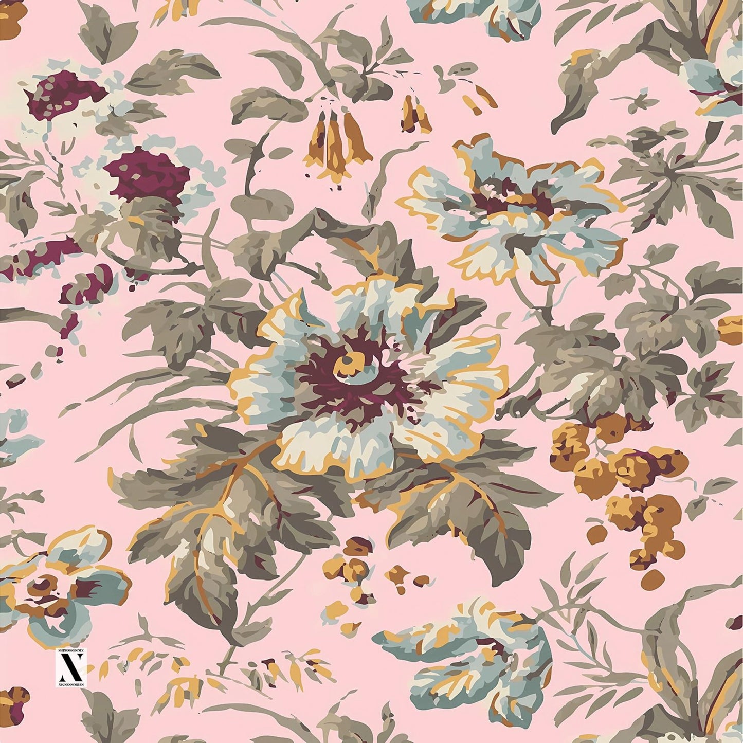 Rosewood Garden Headscarf Nicsessories