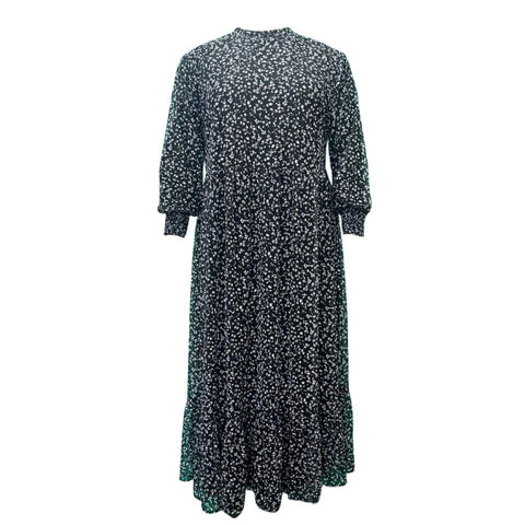 Soiree Dress Mesh Black/ White