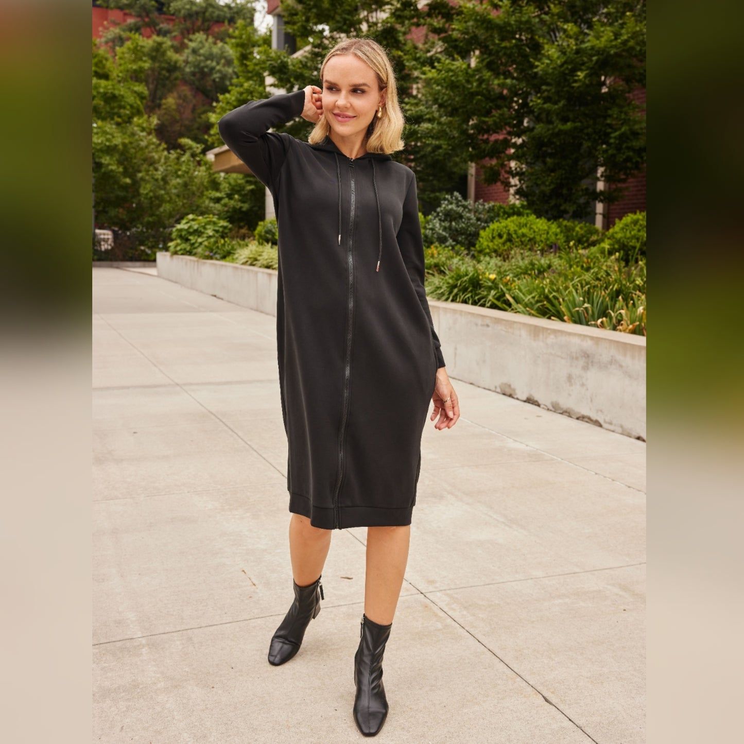 Black Carrie Hoodie Dress 2.0