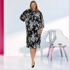Janelle Dress PLUS Black/White