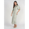 Marlo Dress Mint Jacquard Adina LV - The Mimi Boutique