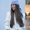 Country Navy Toile Headscarf SB