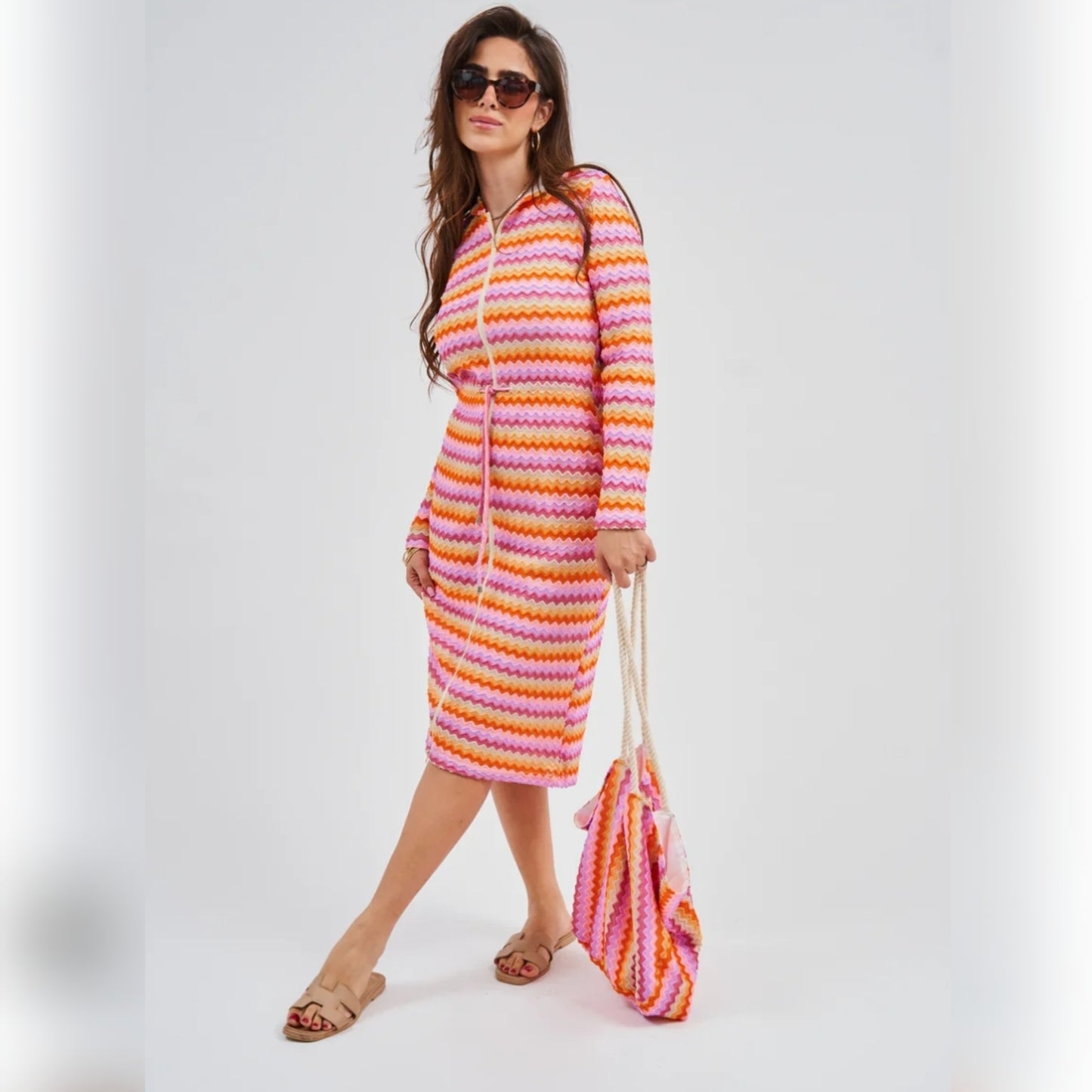 Sunset Chevron Dress DF