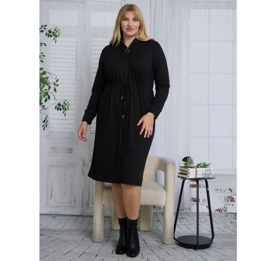 Plus Rhea Black Dress