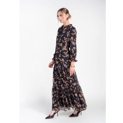 Zoe Maxi Dancing Pink & Yellow Flowers Adina LV