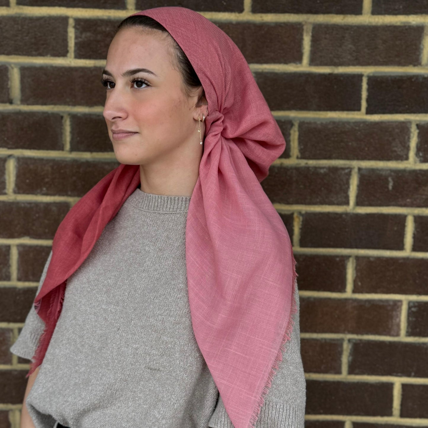 Two Tone Pre-Tied Scarf Atifa
