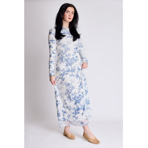 Ruched Sleeve Dress Nina