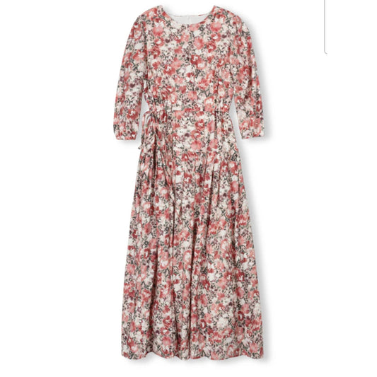Printed Bottom Pleated Dress Teen