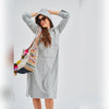 PLC Terry Grey Pullover Dress DF