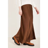 Brown Satin Skirt OC