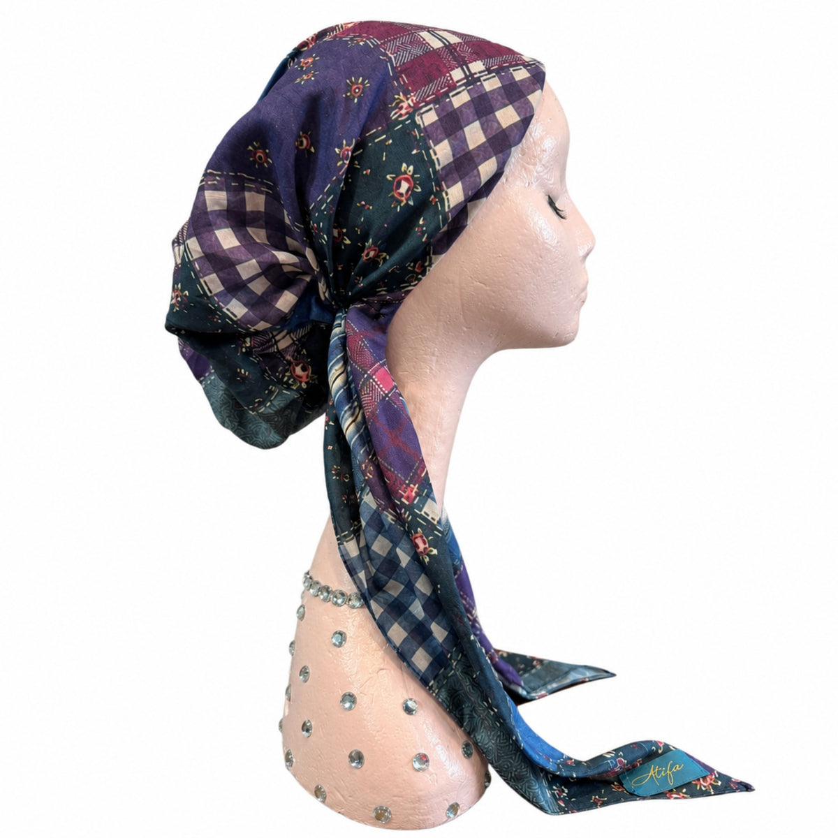 Patchwork Atifa Pre-Tied Headscarf