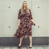 Raquel Layered Dress Coral Floral