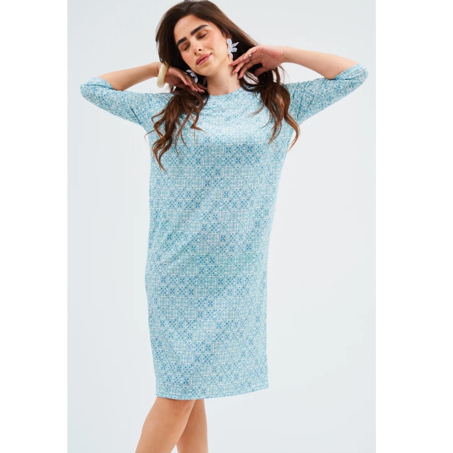 Talavera Teal Square Dress DF