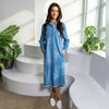 Noah Denim Embroidered Dress