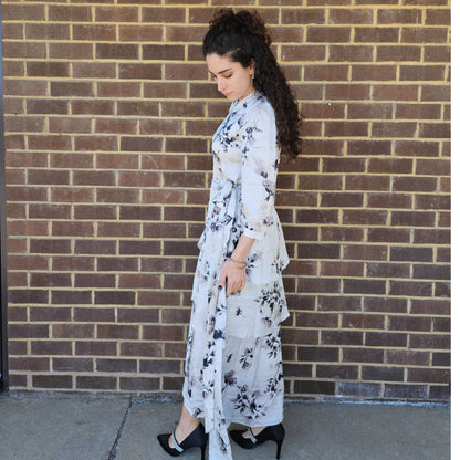 Mock Wrap Elegant Dress