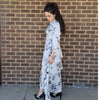 Mock Wrap Elegant Dress