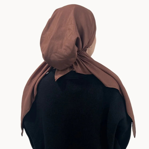 Mocha Brown Solid Headscarf Valeri (Many Styles)