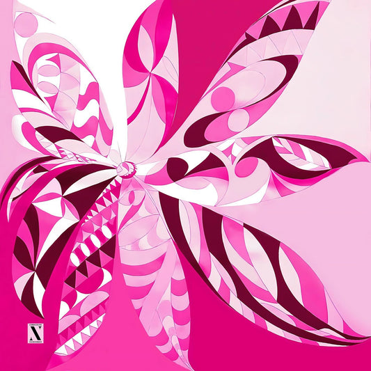 Fuschia Fantasia Headscarf Nicsessories