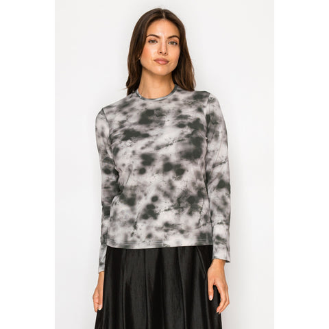 Black Cloud Print Tee