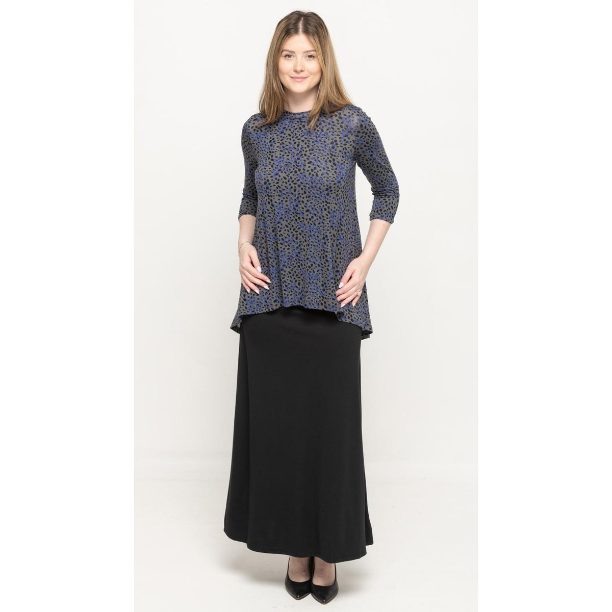High Low Top by KMW Euro Print - The Mimi Boutique