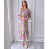 Adrianna Pink Floral Dress