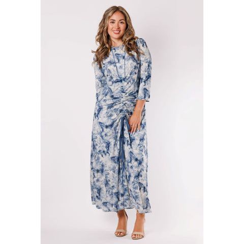 Blue Butterfly Mesh Dress