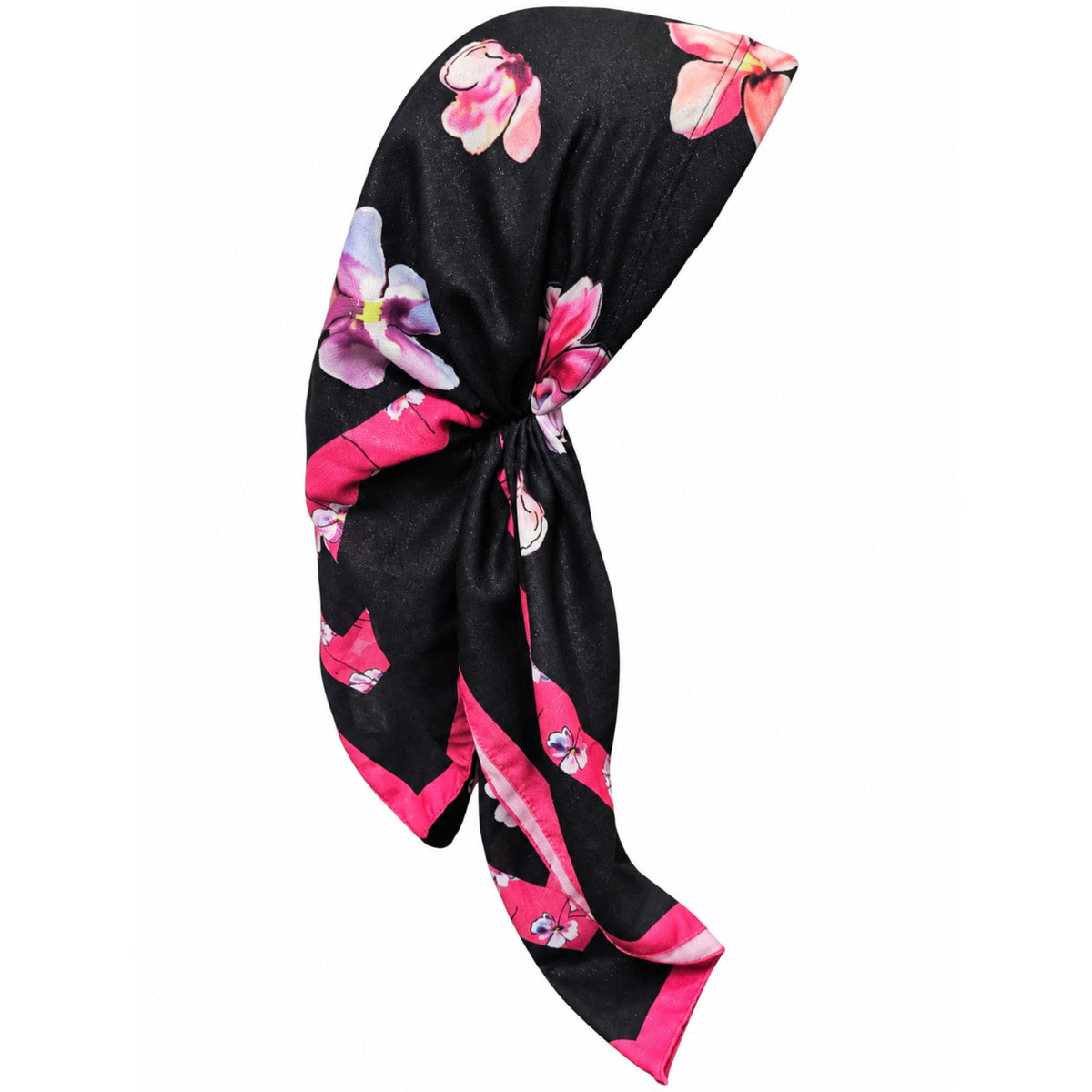 Watercolor Flowers Shimmer Headscarf Itsyounique