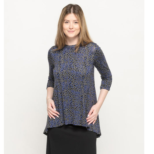 High Low Top by KMW Euro Print - The Mimi Boutique