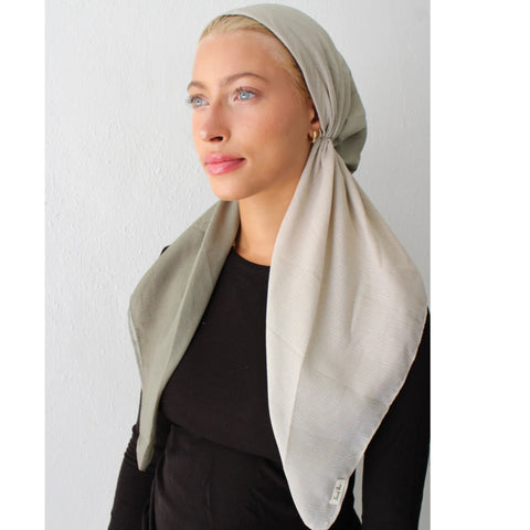 Ombre Olive Shimmer Headscarf SB