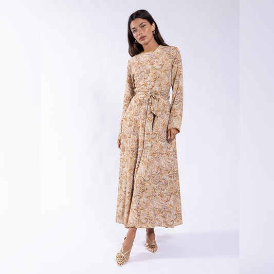 Amber Paisley Beaded Detail Dress