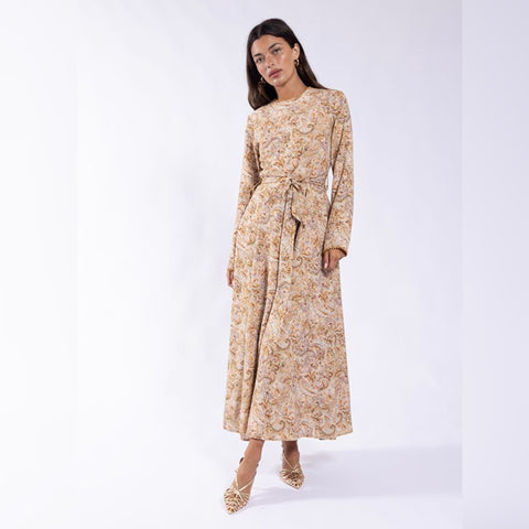 Amber Paisley Beaded Detail Dress