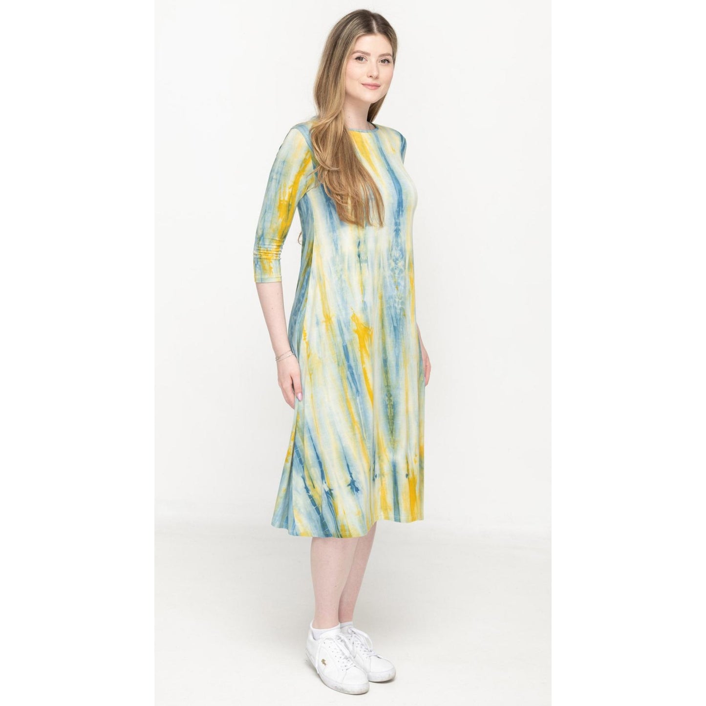Penny Dress Green Tie Dye