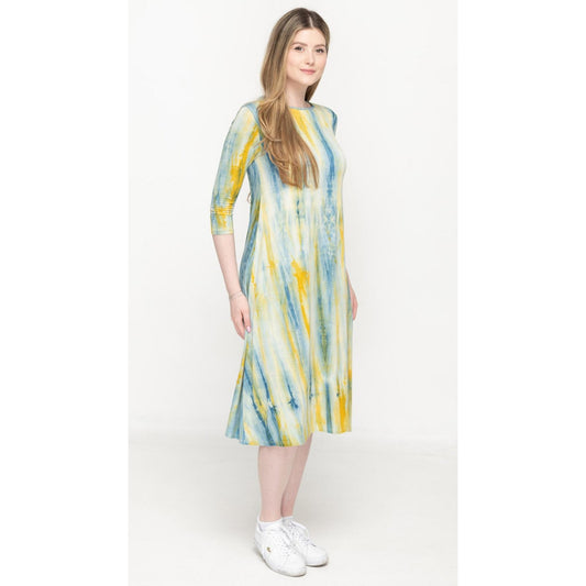 Penny Dress Green Tie Dye