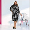 Janelle Dress PLUS Black/White