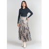 Patchwork Tiered Maxi Skirt Adina LV