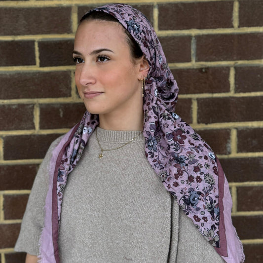 Fall Floral Pre-Tied Scarf Atifa