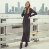 Alexa Charcoal Rib Sweater Dress