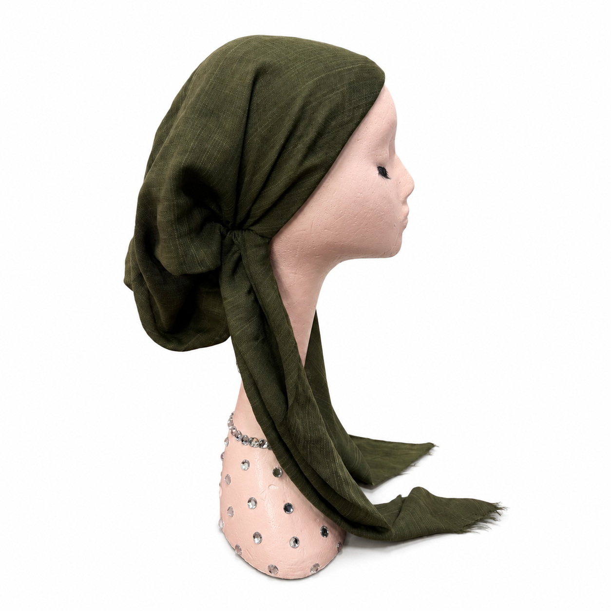 Tweed Pre-Tied Scarf Atifa