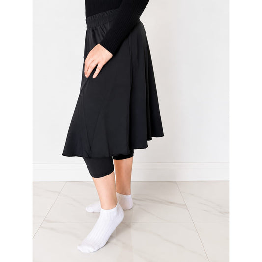 Swim Sports Skirt Black