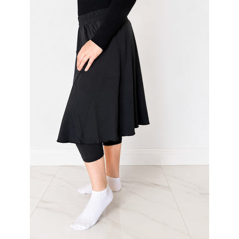 Swim Sports Skirt Black
