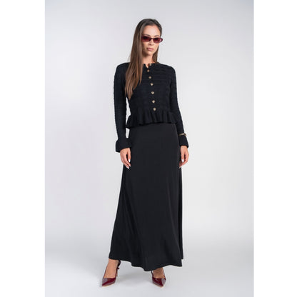 Black Sleeveless Jersey Dress Adina LV