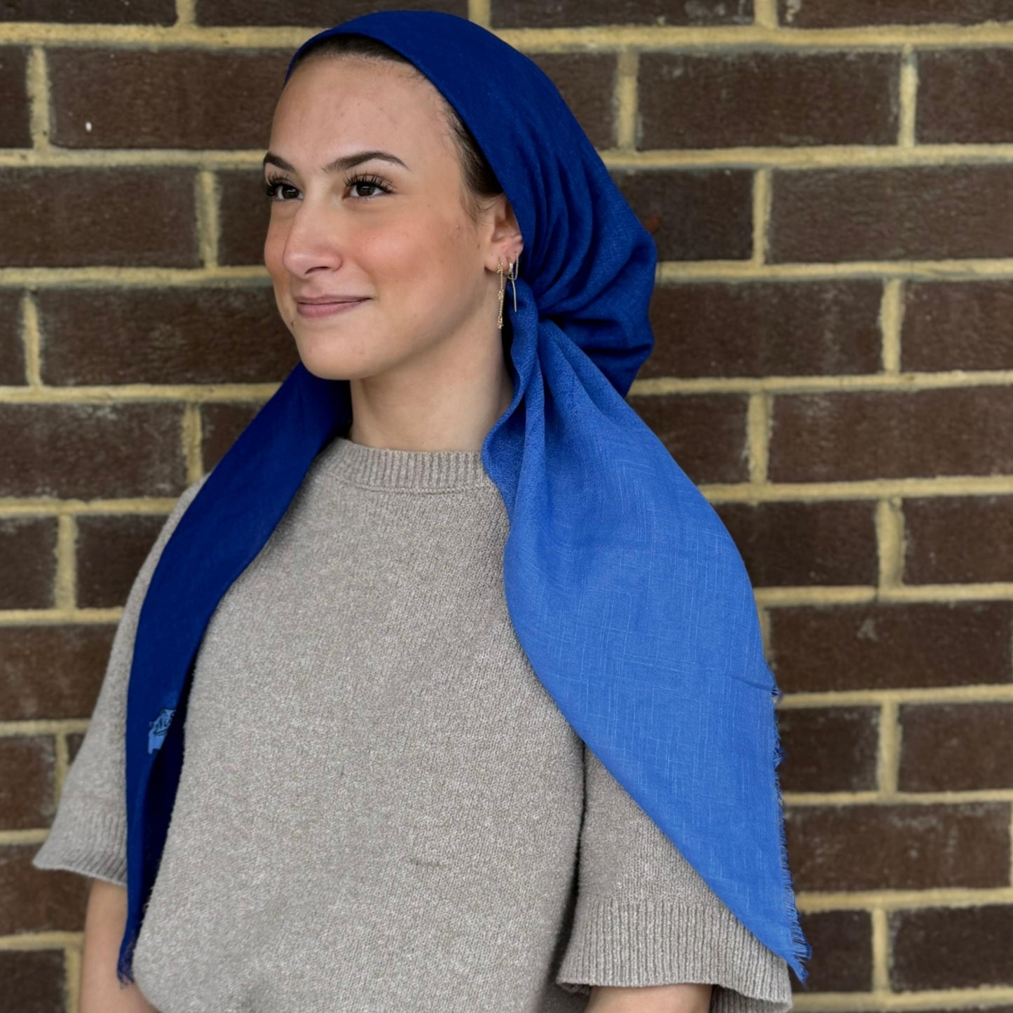 Two Tone Pre-Tied Scarf Atifa